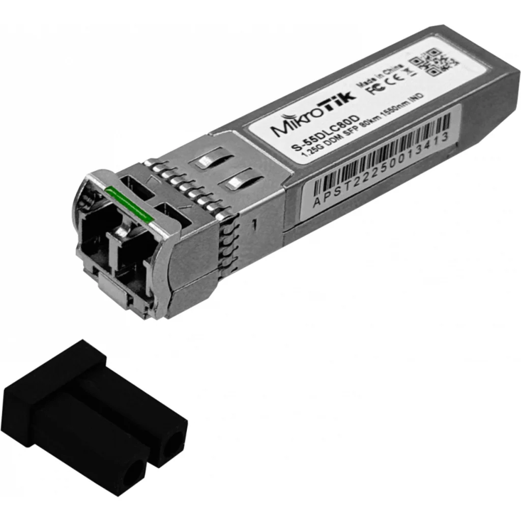 Imagen 1 de Mikrotik SFP module 1.25G SM 80km 1550nm Dual LC-connect DDM