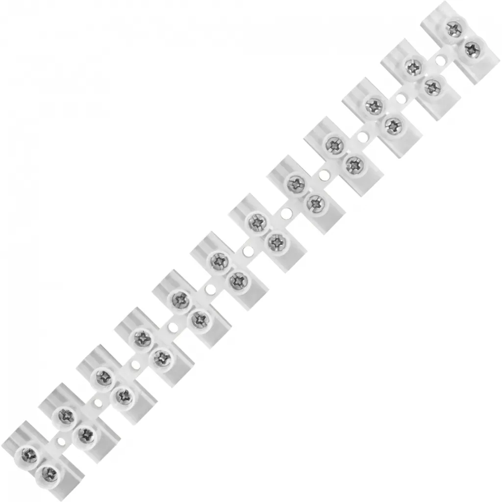 30-Ampere 6mm2 12-Pares Regleta-Tornillos 380V 30A-Max 160x20,5x15mm