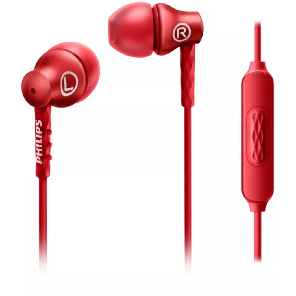 SHE8105/RD AUDIFONO PHILIPS MANOS LIBRES ROJO