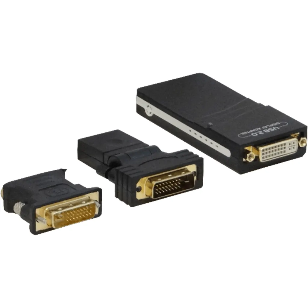 USB2.0-in DVI-out 2048x1152-32bit inc/DVI-HDMI inc/DVI-VGA