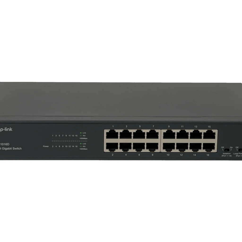 Imagen 1 de Switch 16 puertos 10/100/1000 Mbps no administrable TL-SG1016D