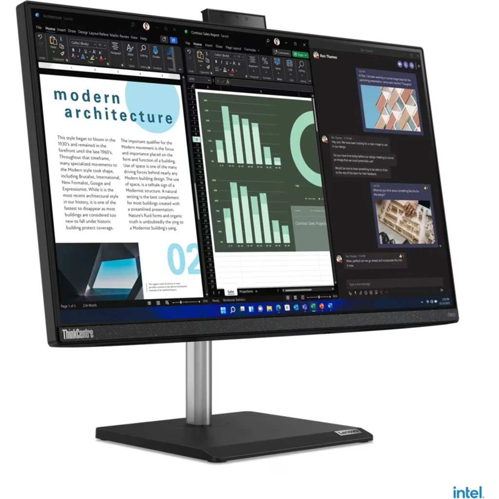 Imagen 2 de Computador Lenovo AIO ThinkCentre Neo30a Gen3 I5-12450H RAM16GB SSD1TB 23.8W11P (Reacondicionado Sin uso)