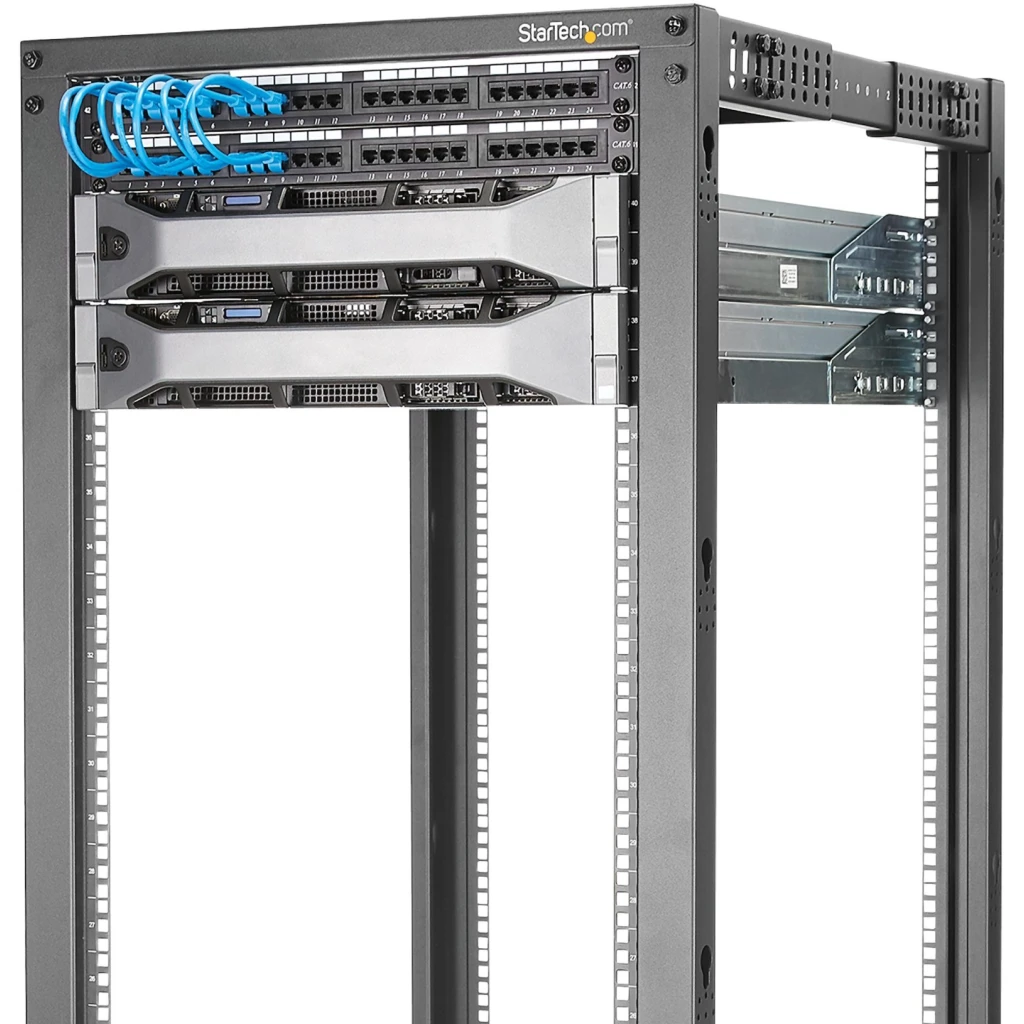 Imagen 3 de 25U Adjustable Depth 4 Post Server Rack