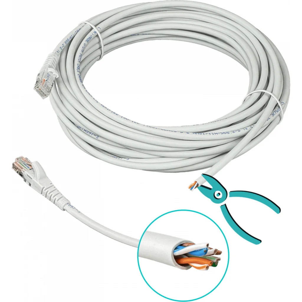 Imagen 2 de Cable de Red Linkmade Cat5e LSZH Patch Inyectado Multifilar 10mts GRIS