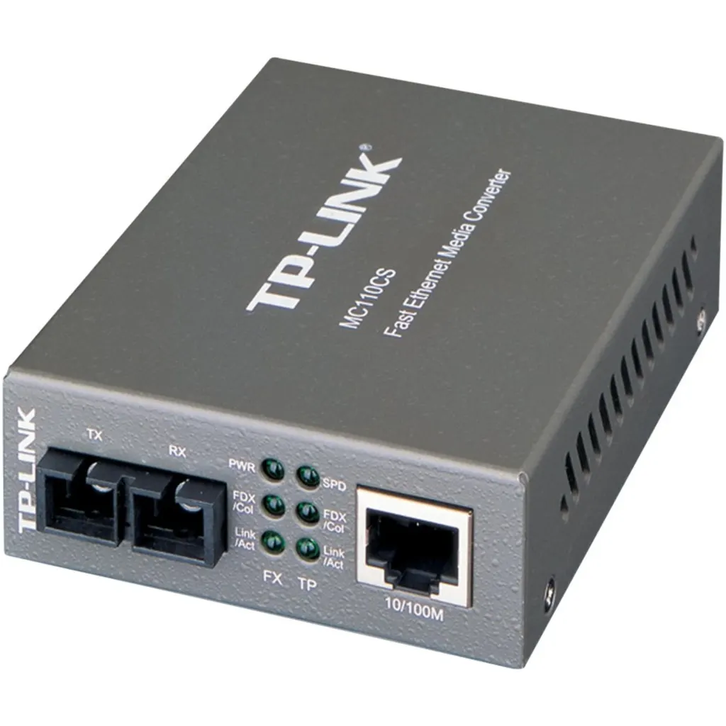 Imagen 1 de Transceiver TP-Link MC110CS SM Monomodo 100MBps 2-SC  20Km Plug 5.5 * 2.1mm