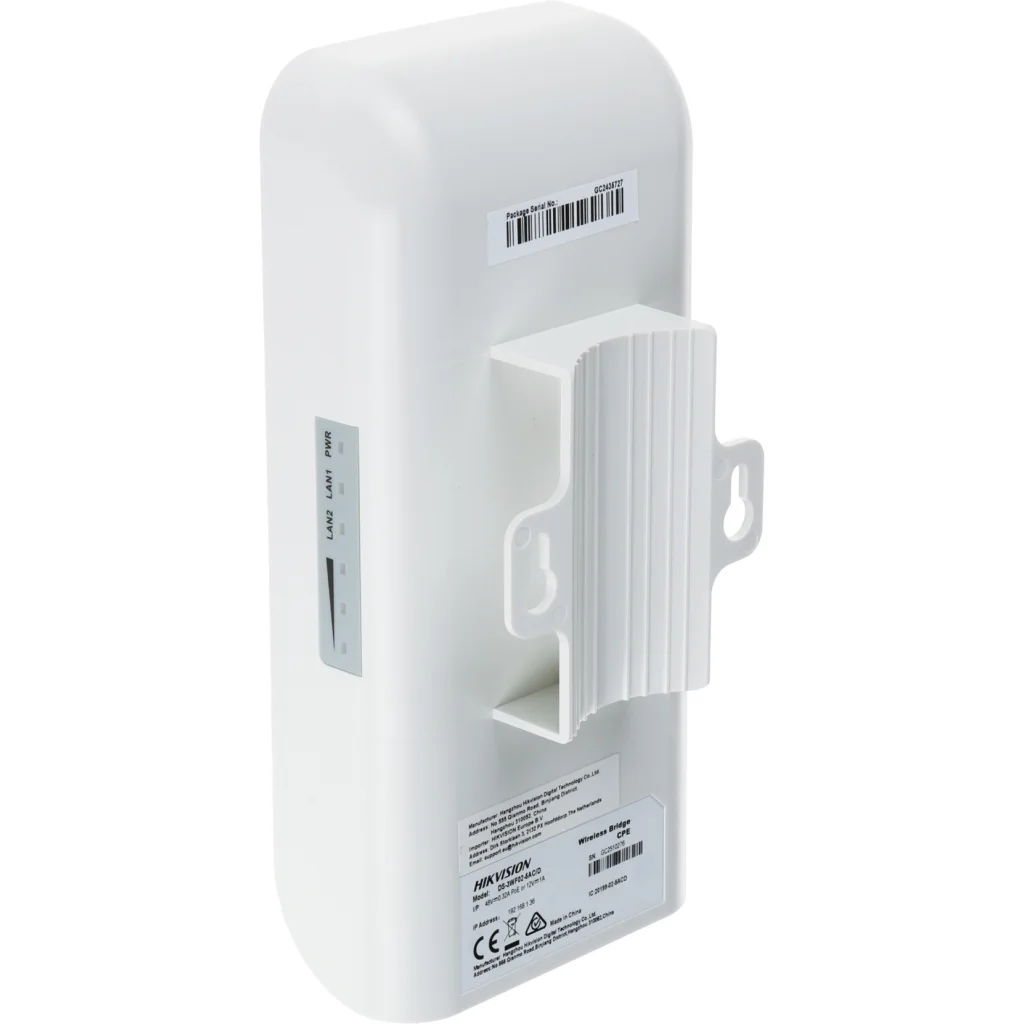 Imagen 4 de Kit antena punto a punto Hikvision 2.4Ghz 1km 300Mbps