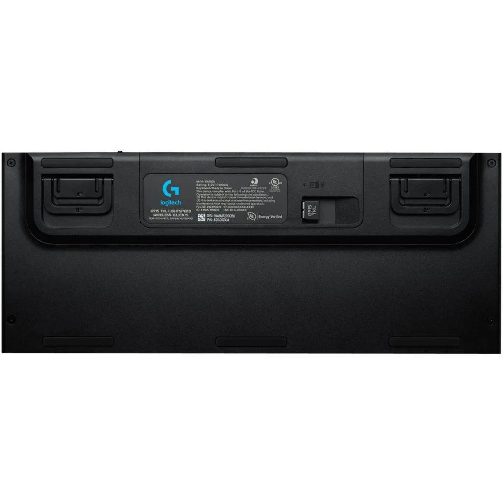 Imagen 9 de Teclado Gamer Inalámbrico Logitech G915 TKL LightSpeed RGB Switch GL Táctil Ingl