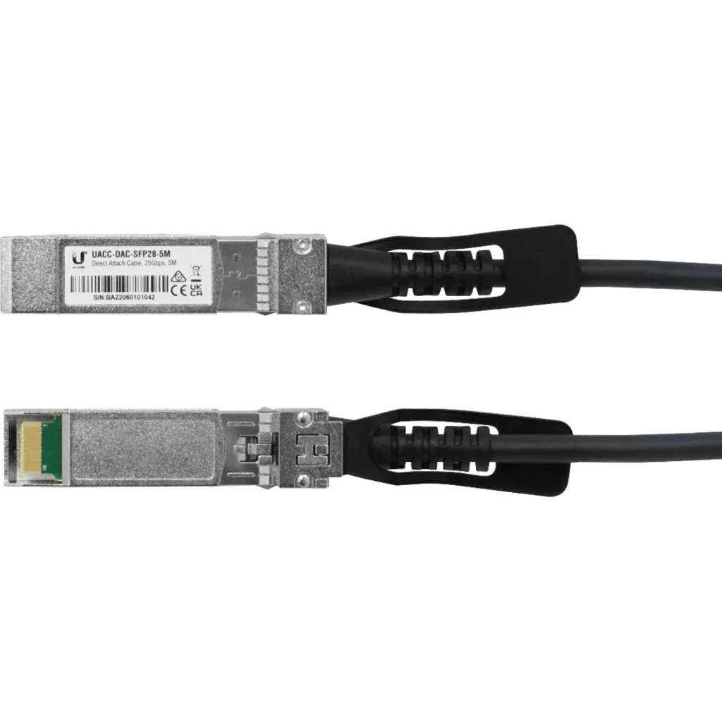 Imagen 1 de UBIQUITI 5mt SFP28-25Gbps Cable Directo Cobre UACC-DAC-SFP28-5M