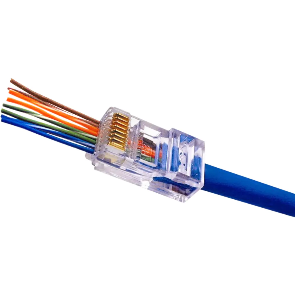 Imagen 1 de XINTYLINK EZ-RJ45 CAT6 UTP Bolsa 50 Conectores con Orificios-1,1mm