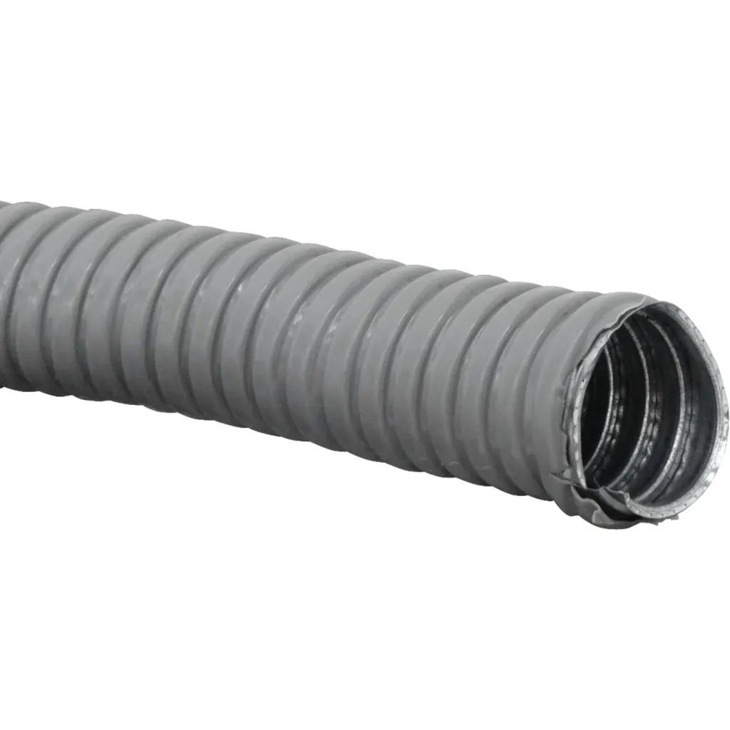 1-Pulg Rollo-50mts Conduit Flexible Metalico Cubierto-PVC 25mm