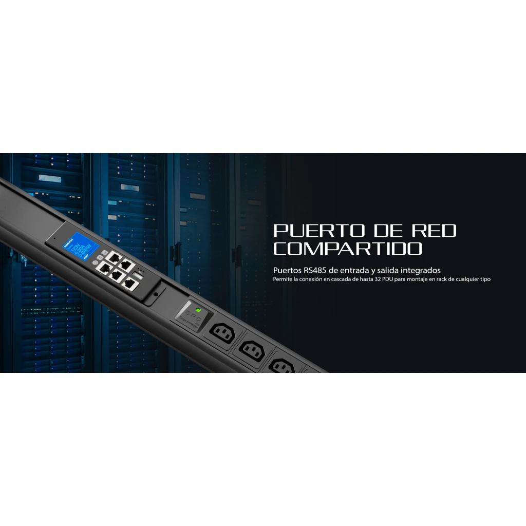Imagen 14 de Forza - Power distribution unit - Rack-mountable - AC 200/240 V - 30 Tomas de Corriente - 6-C19 24-C13 0U SPD Meter SNMP