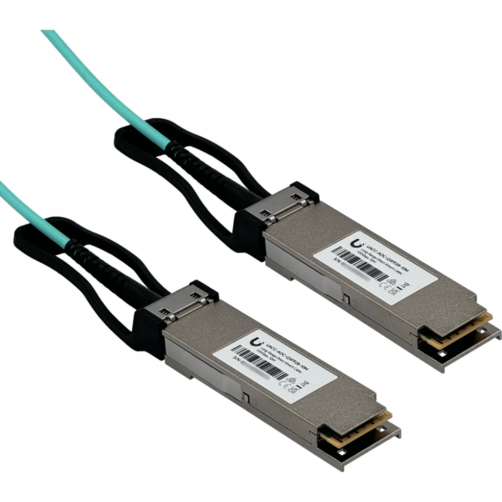 Imagen 1 de UI 10mt QSFP28-100Gbps Cable 3mm Fibra-MM Directa AOC-QSFP28-10M