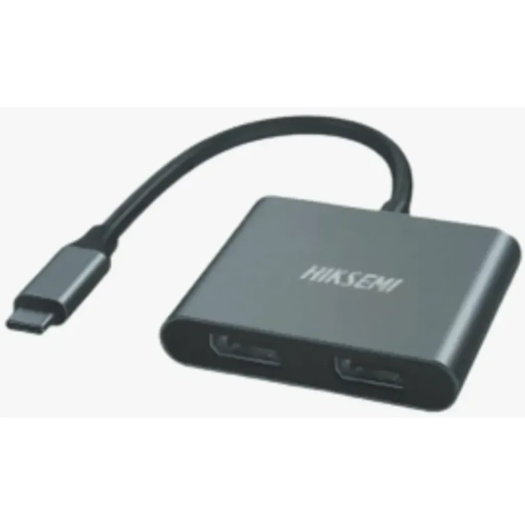 CABLE ADAPTADOR DE VIDEO USB C A 2 DISPLAY PORT 4K DE 20CM/ HS-HUB-CTO2D 4K 20CM