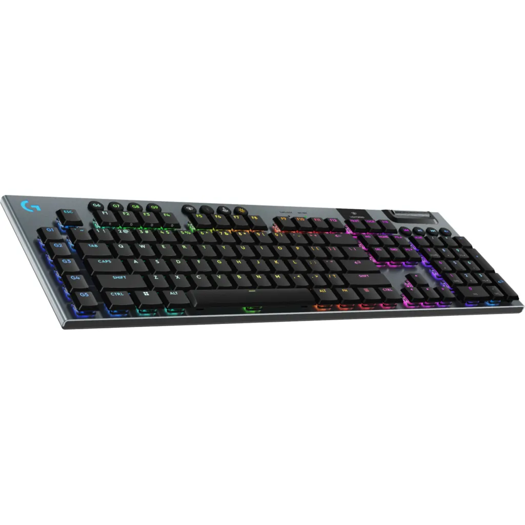 Imagen 1 de Teclado Gamer Inalámbrico Logitech G915 X LightSpeed RGB Inglés USB RF Bt Black