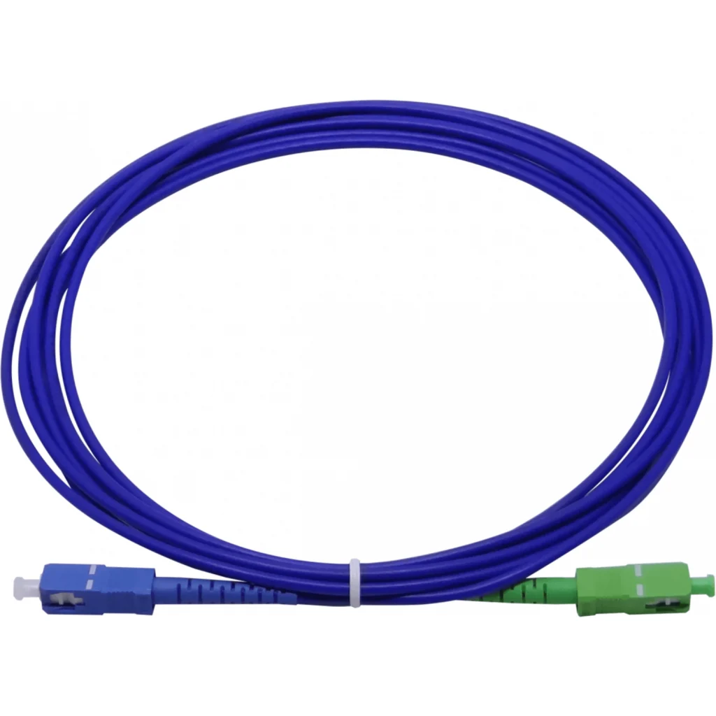 LSZH Blindado 3mt SC/APC-SC/UPC SM Simplex JumperFibra 3.0mm 9/125um