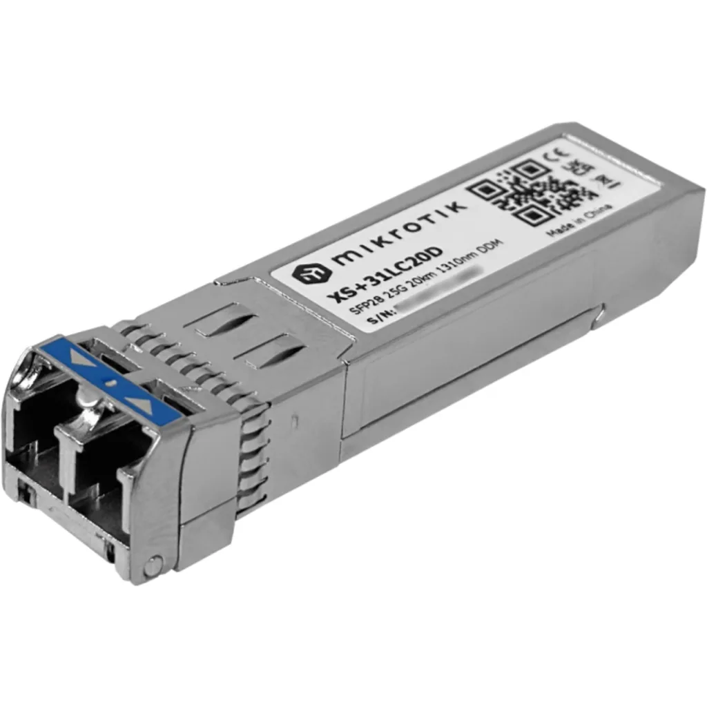 Imagen 2 de MIKROTIK 2-LC 1G/10G/25Gbps SM 20km 1310nm SFP+ SFP28 Fibra MonoModo