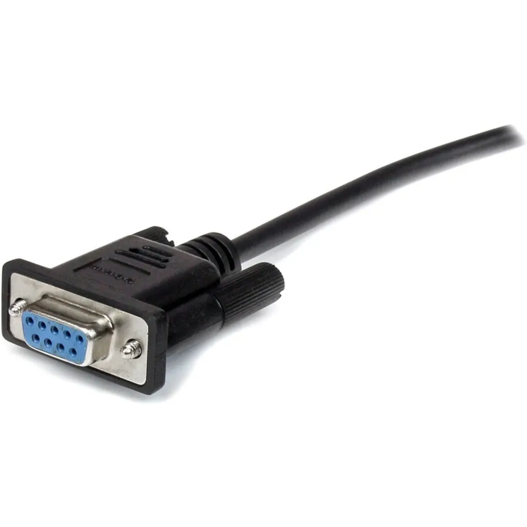Imagen 3 de Cable extensión Startech Serie DB9 RS232 Macho a Hembra Longitud 3m Color Negro