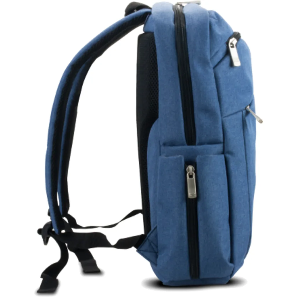 Imagen 3 de Mochila Notebook KlipX KNB-416BL para 15,6" Indigo/Organizador/cap 12Kg Azul