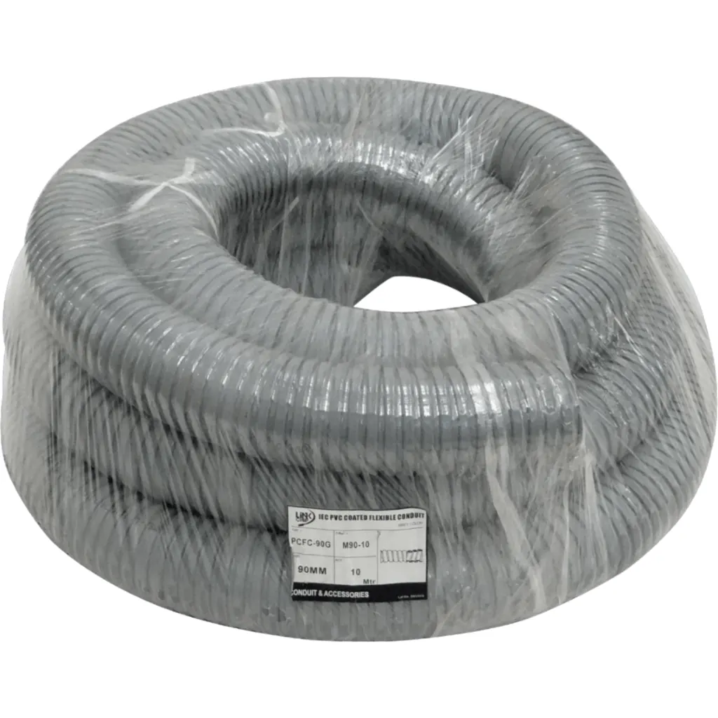 Imagen 1 de 90mm Rollo-10mts Conduit Flexible Metalico Cubierto-PVC PCFC