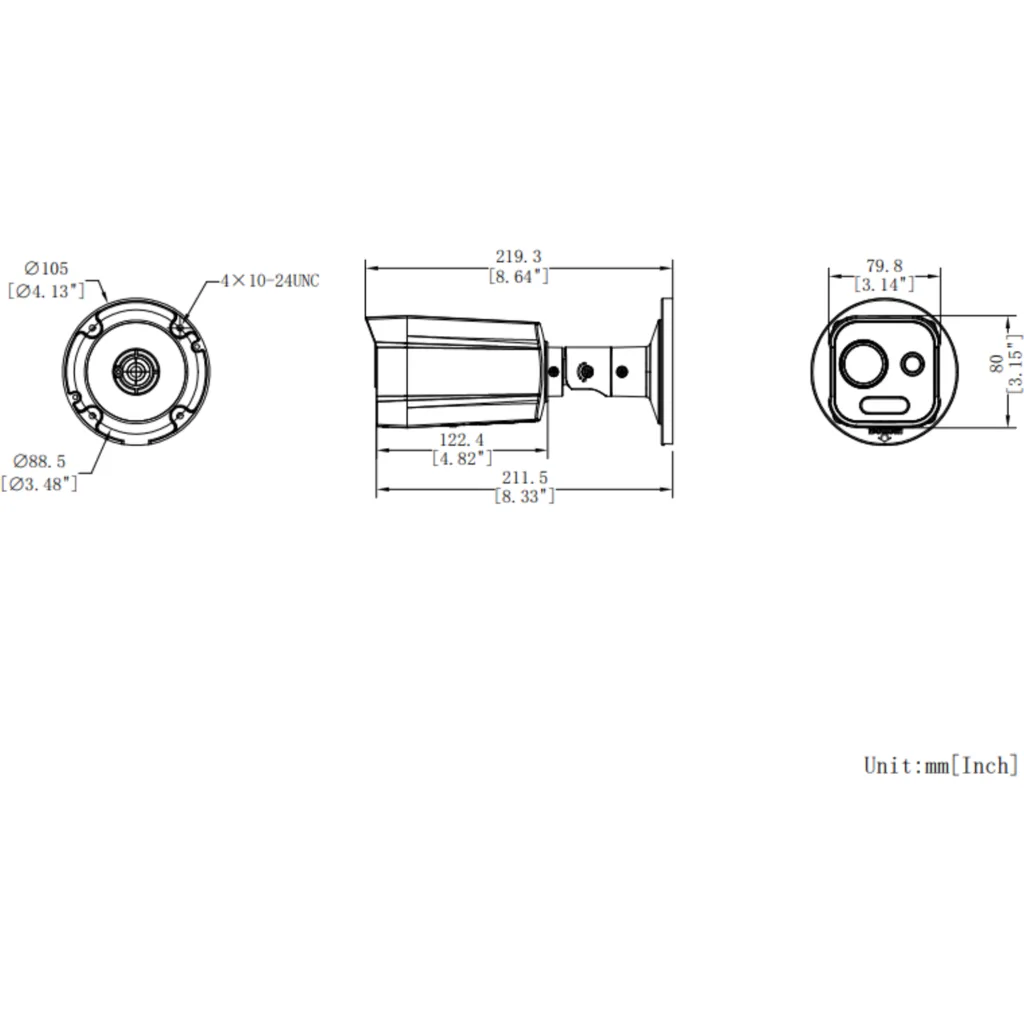 Imagen 4 de Camara Bullet Termica Hikvision 2.6mm Optico 6mm 30mt AcuSense ColorVu WL
