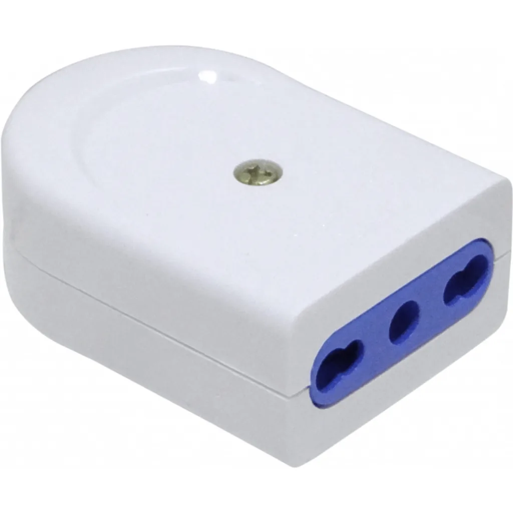 Imagen 2 de KALOP 10A/16A Enchufe Hembra Volante 2P+T Blanco con-Tierra KC44565