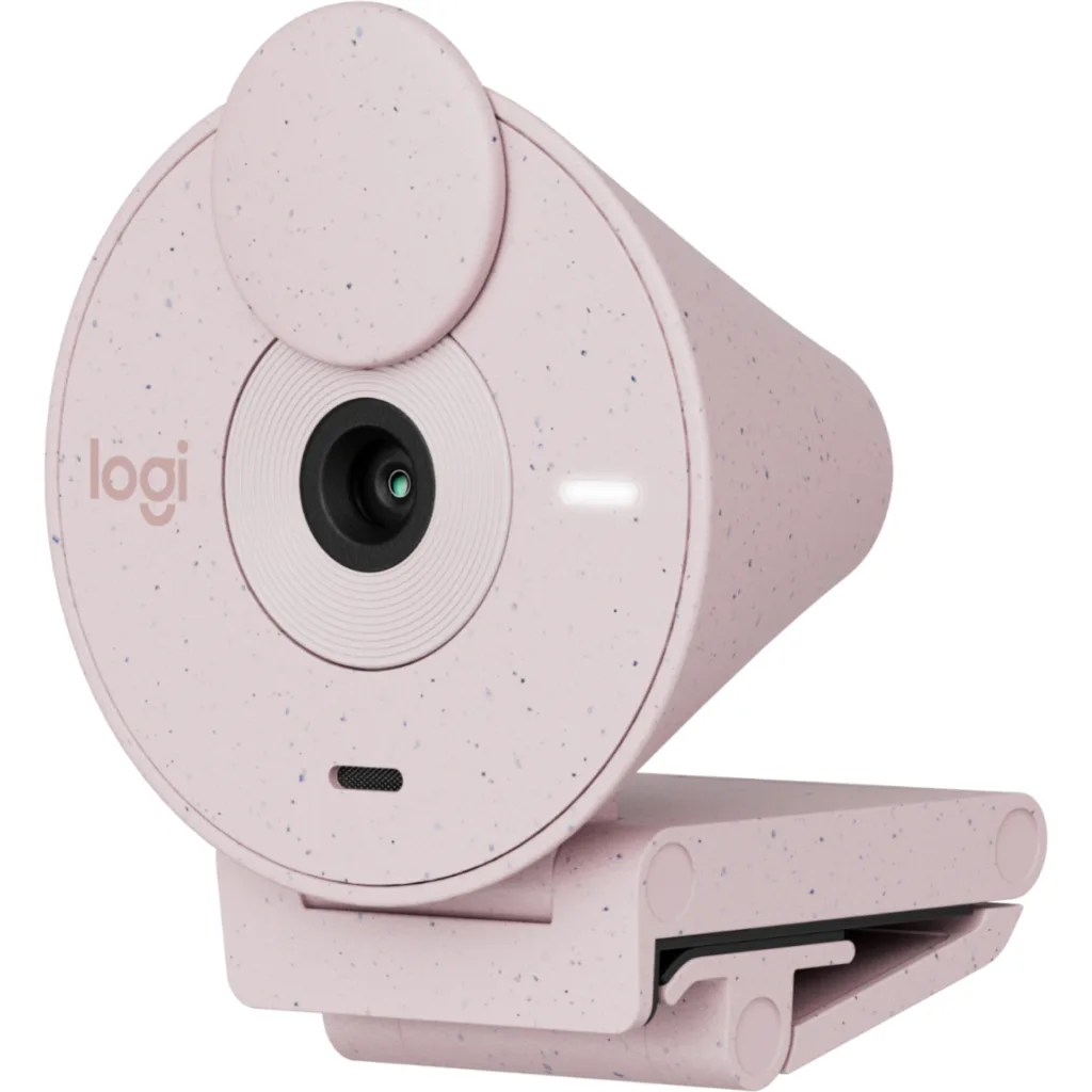 Imagen 2 de Cámara Web Logitech Brio 300,Full HD 1080p 30fps c/Micróf integrado USB Rosado