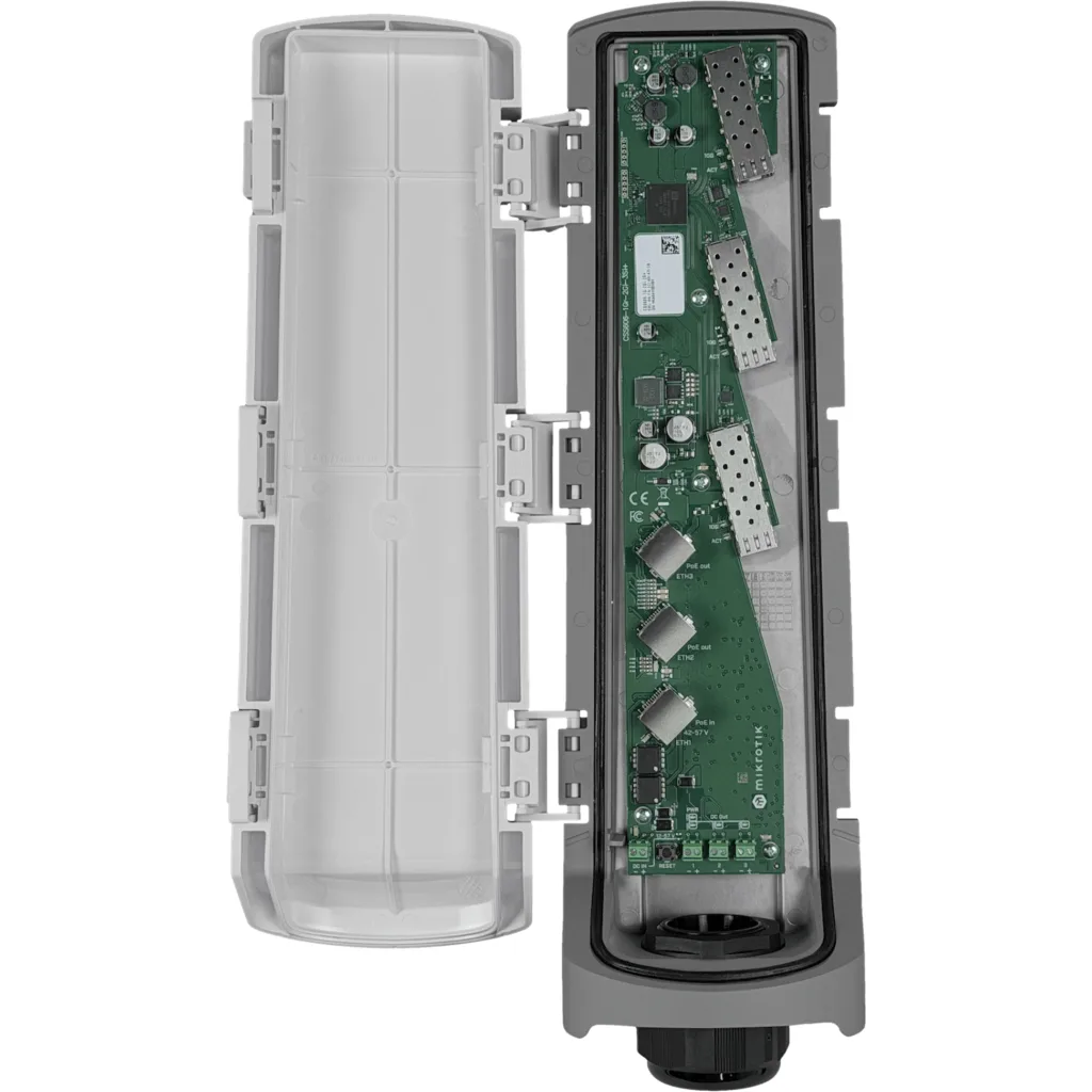 Imagen 6 de MIKROTIK 1-1000-in 2-1000-out 3-SFP+ in-12-57Vdc Out-12-57Vdc Switch