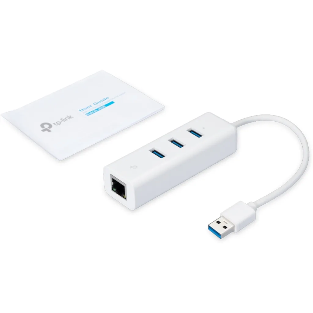 Imagen 2 de Adaptador TP-Link UE330 USB 3.0 a Ethernet 10/100/1000 3 Ptos USB-A 3.0 1 Eth.