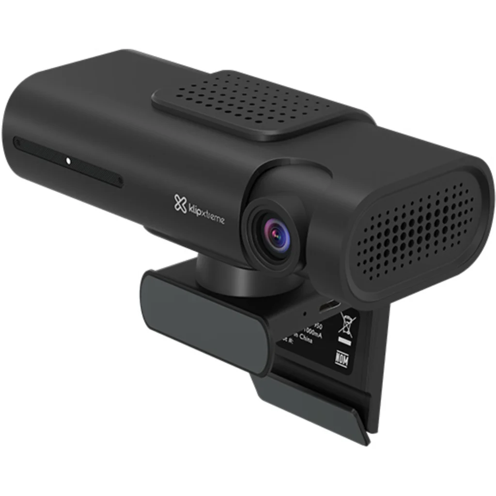 Imagen 5 de Cámara Web KlipX KWC-950, 4K UHD, Seguimiento IA 2 Micrófonos USB-C Negro