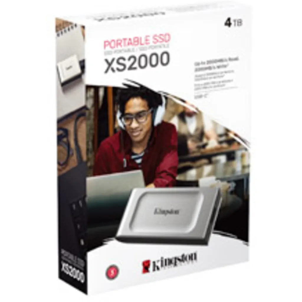Imagen 5 de Unidad SSD Externo Kingston XS2000, 4TB USB-C 3.2 Gen 2x2 Lec2000MBs Esc2000MBs