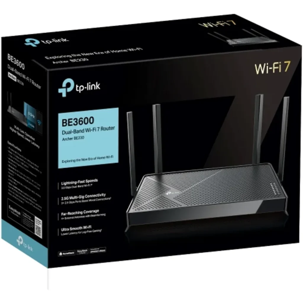 TP-Link - BE3600 Dual-Band Wi-Fi 7 Route