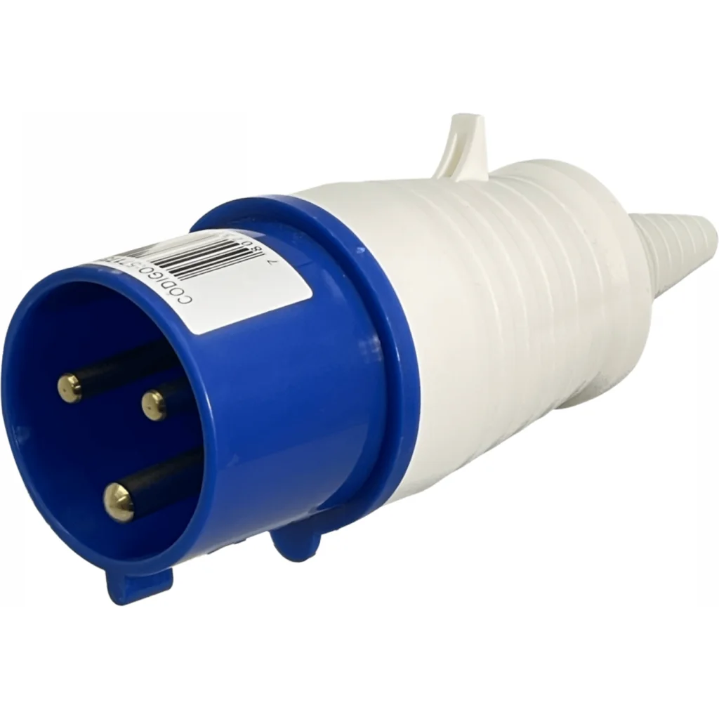 Imagen 3 de PCE Typ023-6h 32A IP44 Macho Volante Enchufe Industrial 690V 2P+T