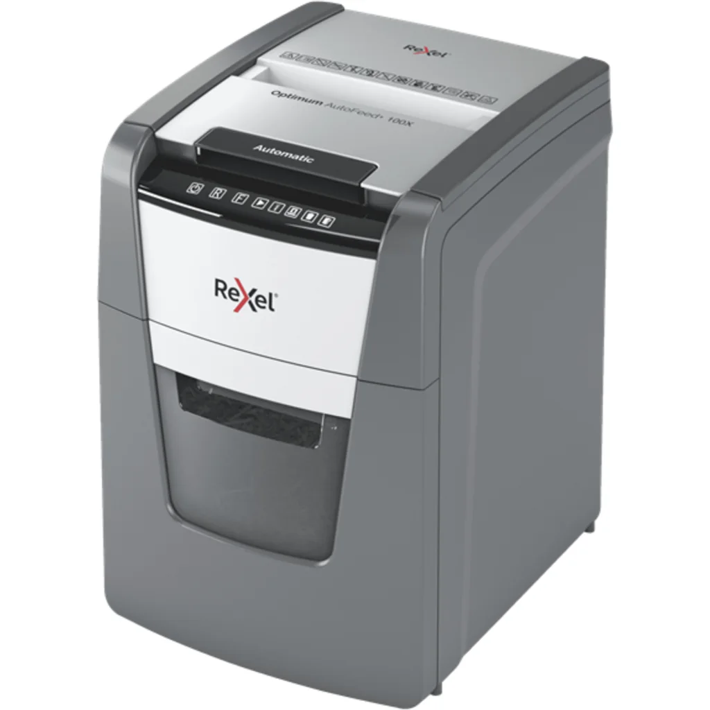 Imagen 1 de Trituradora de Papel Rexel Optimum AutoFeed hasta 100Hojas Ciclo 30 Minutos