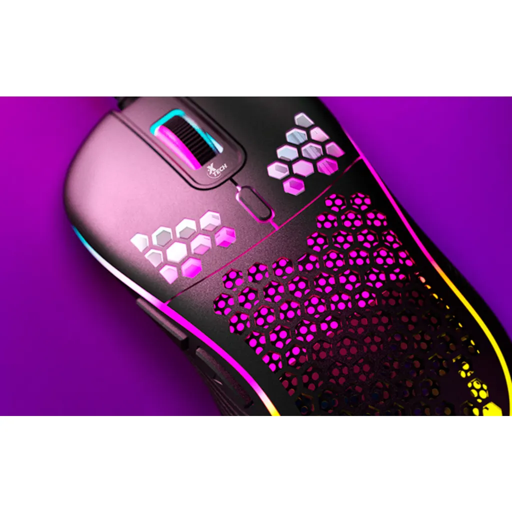 Imagen 13 de Xtech - XTM-620 - Mouse - USB - Wired - Black - Gaming 7 button Honeycomb