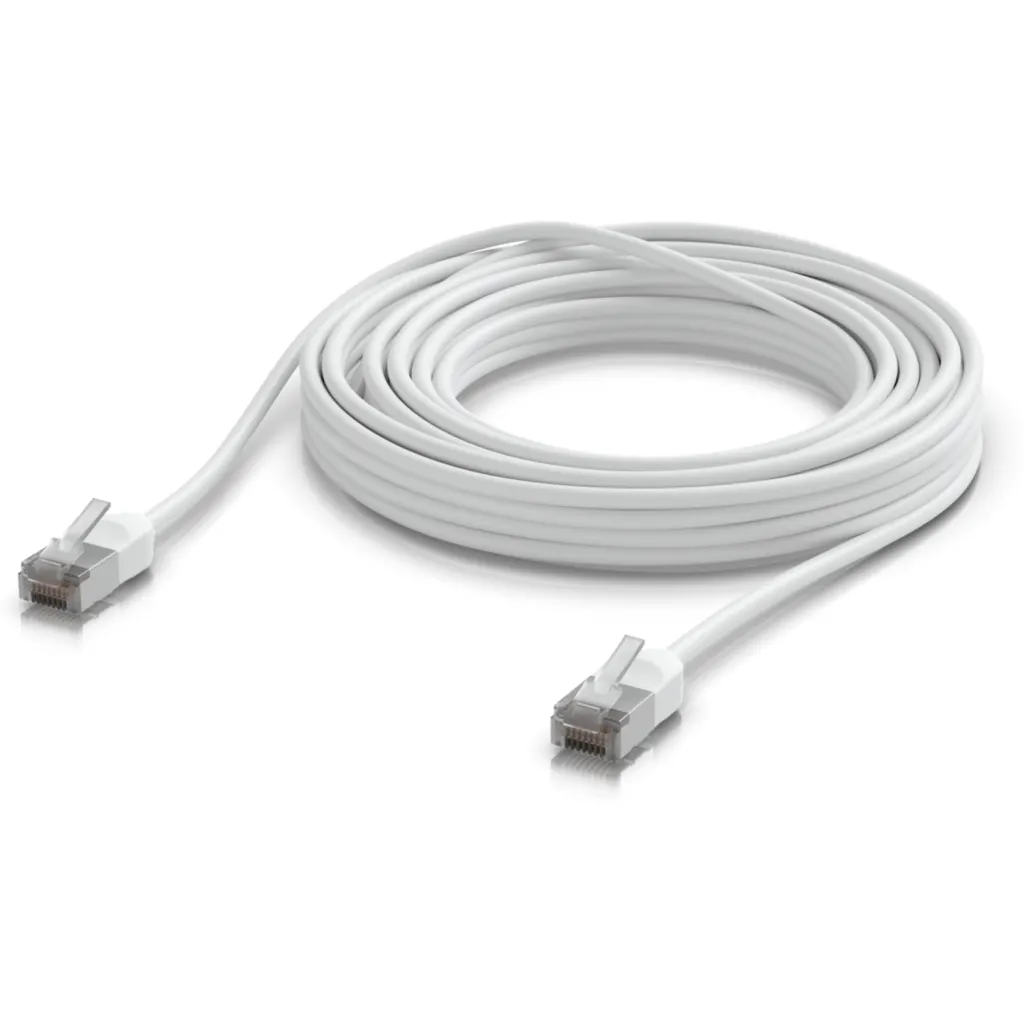 Imagen 1 de UBIQUITI 6mt Blanco Cat6A F/UTP Cable Exterior TPE 10GbE