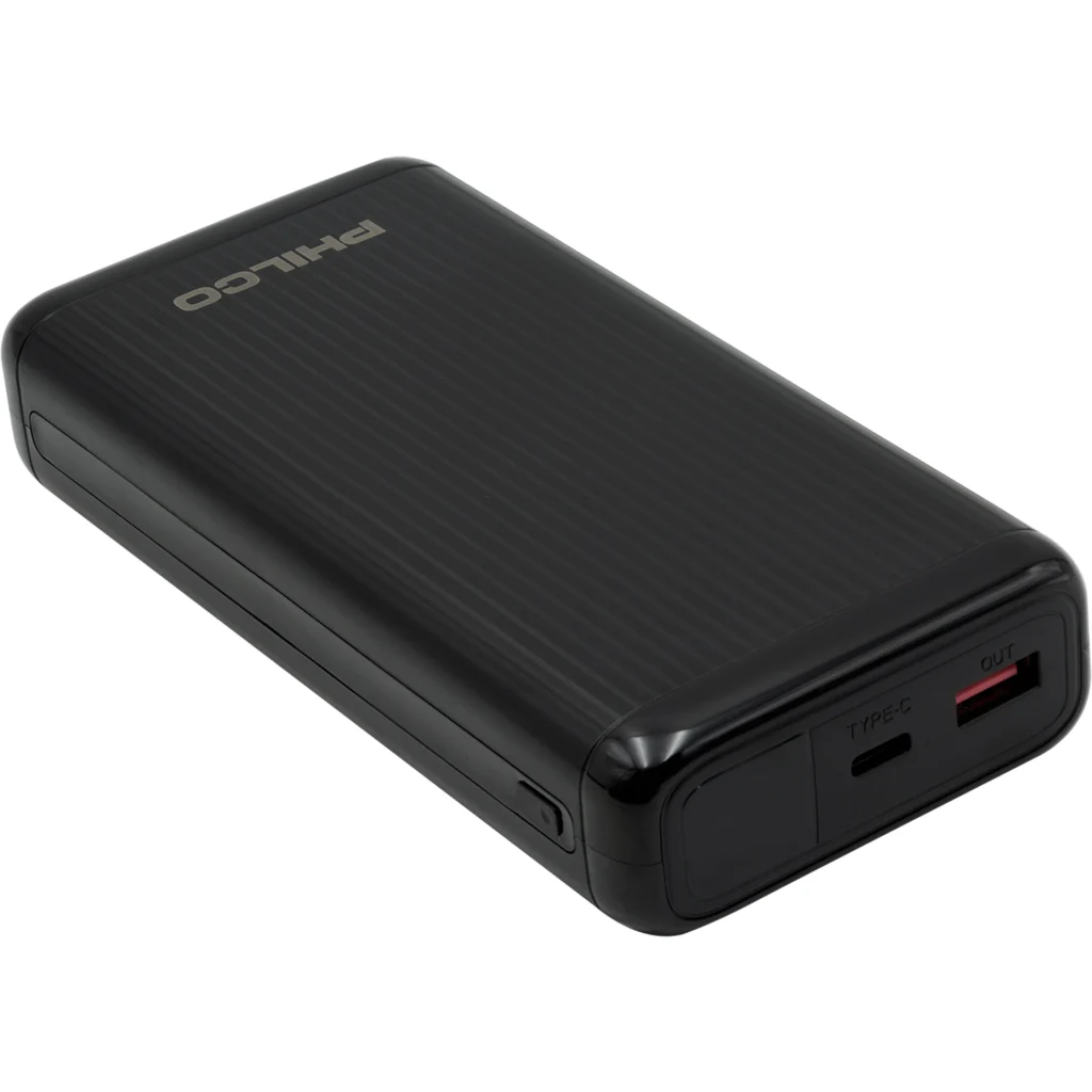 POWERBANK PHILCO 20.000MAH / PD 22.5W BLK / PMA8224BK