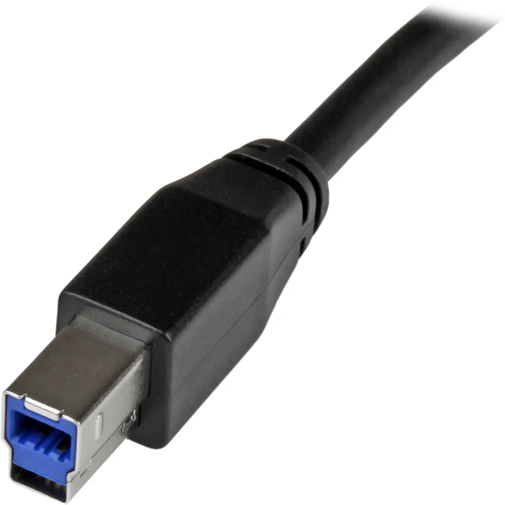 Imagen 1 de Cable USB 3.0 Tipo-A a USB Tipo-B M/M 5 Gbit/s 24/28AWG 10mts Act. Negro StarTec