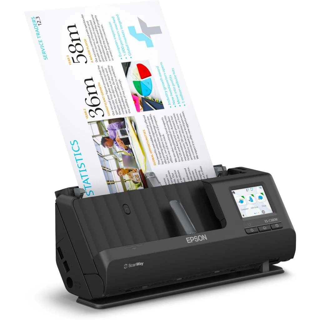 Imagen 3 de Escáner de Escritorio Epson WorkForce ES-C380W WiFi USB 2.0
