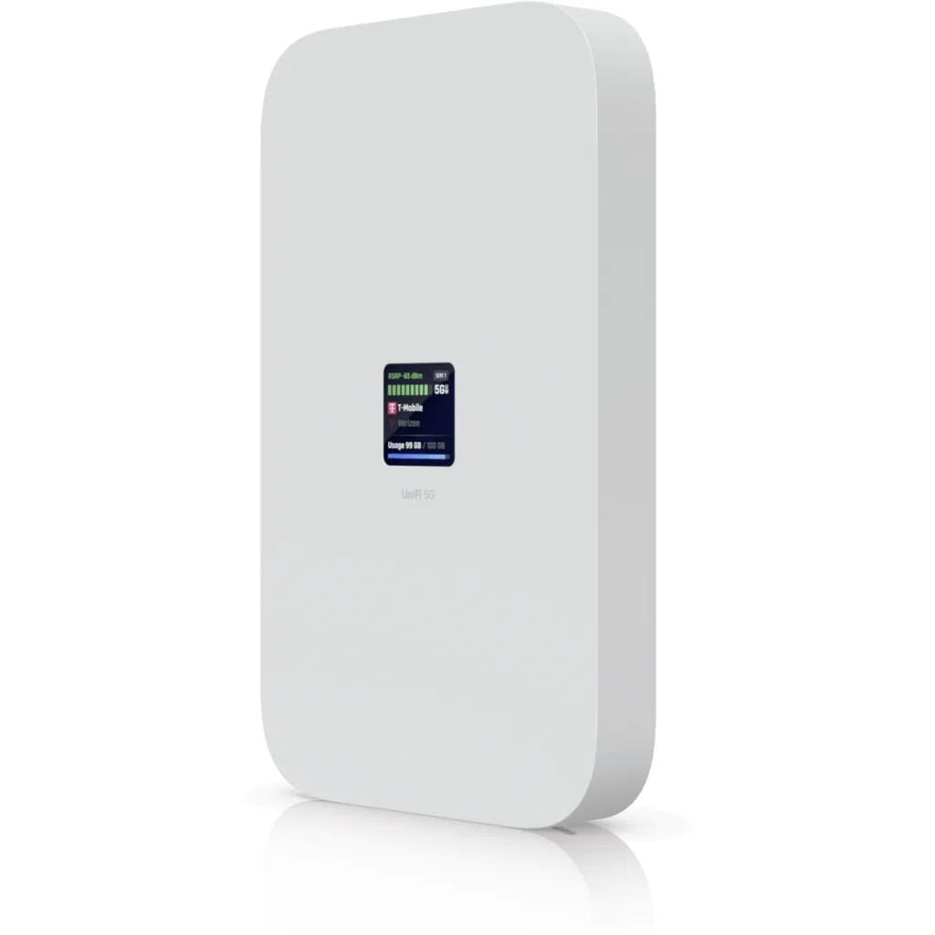 Imagen 3 de UniFi Modem 5G  Externo (5G NR / LTE, 2.5GbE ,Nano-SIM & eSIM, IP67, Pole/Wall Mount) Req: U-PoE