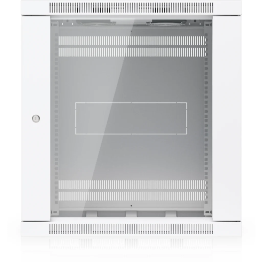 UniFi Gabinete Rack 12U. Rack de montaje en pared completamente ensamblado con ventiladores incorporados y paneles removibles