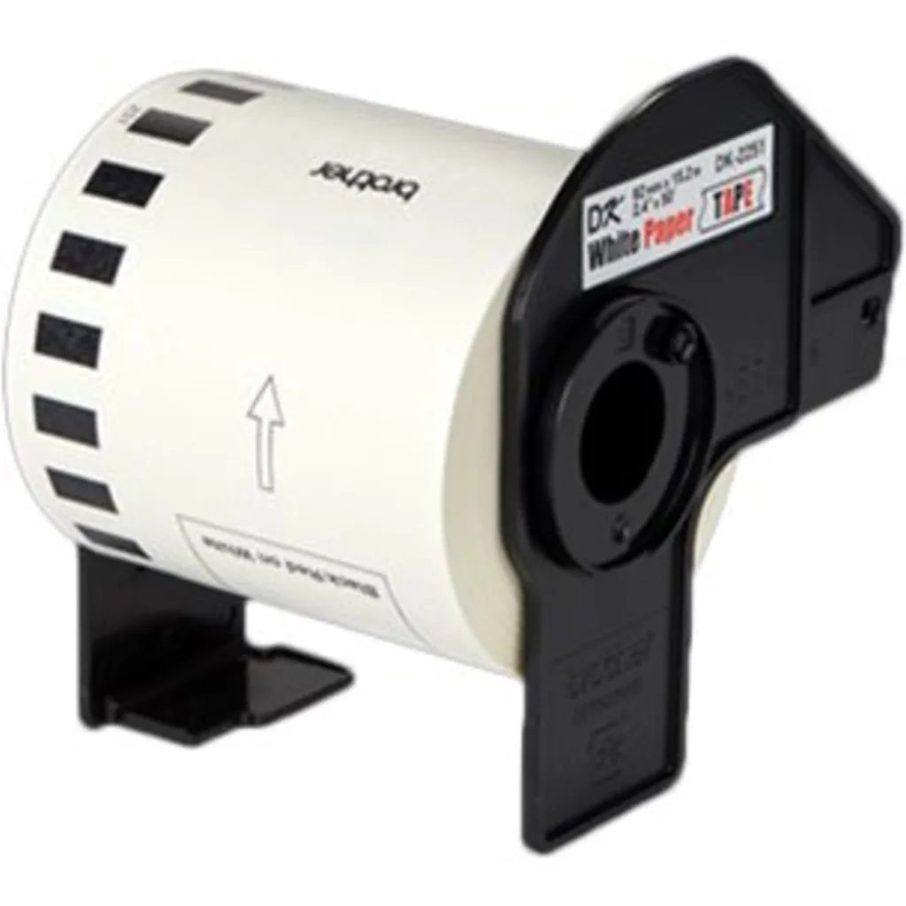 Imagen 2 de Rollo Continuo Brother DK2251 62 mm Etiqueta 15.24 mts Negro/Rojo en Blanco
