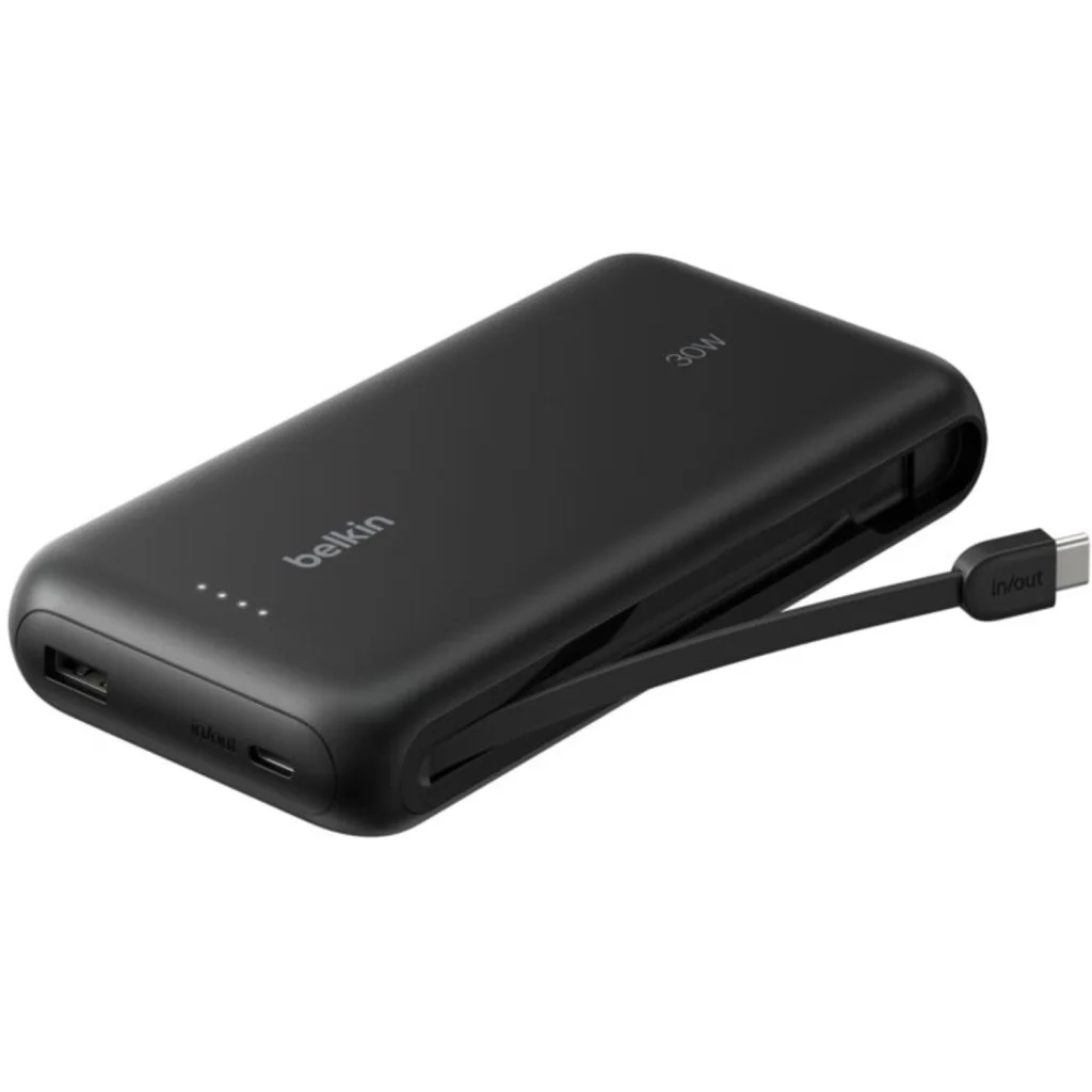 Bateria 20.000 mAh con cable USB-C para Nintendo Switch 2 negra