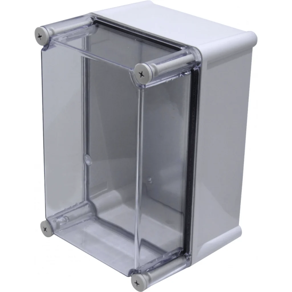 Imagen 4 de TIBOX 280x190x180mm Caja ABS IP66 Tapa-Transparente c/Placa-Aluminio