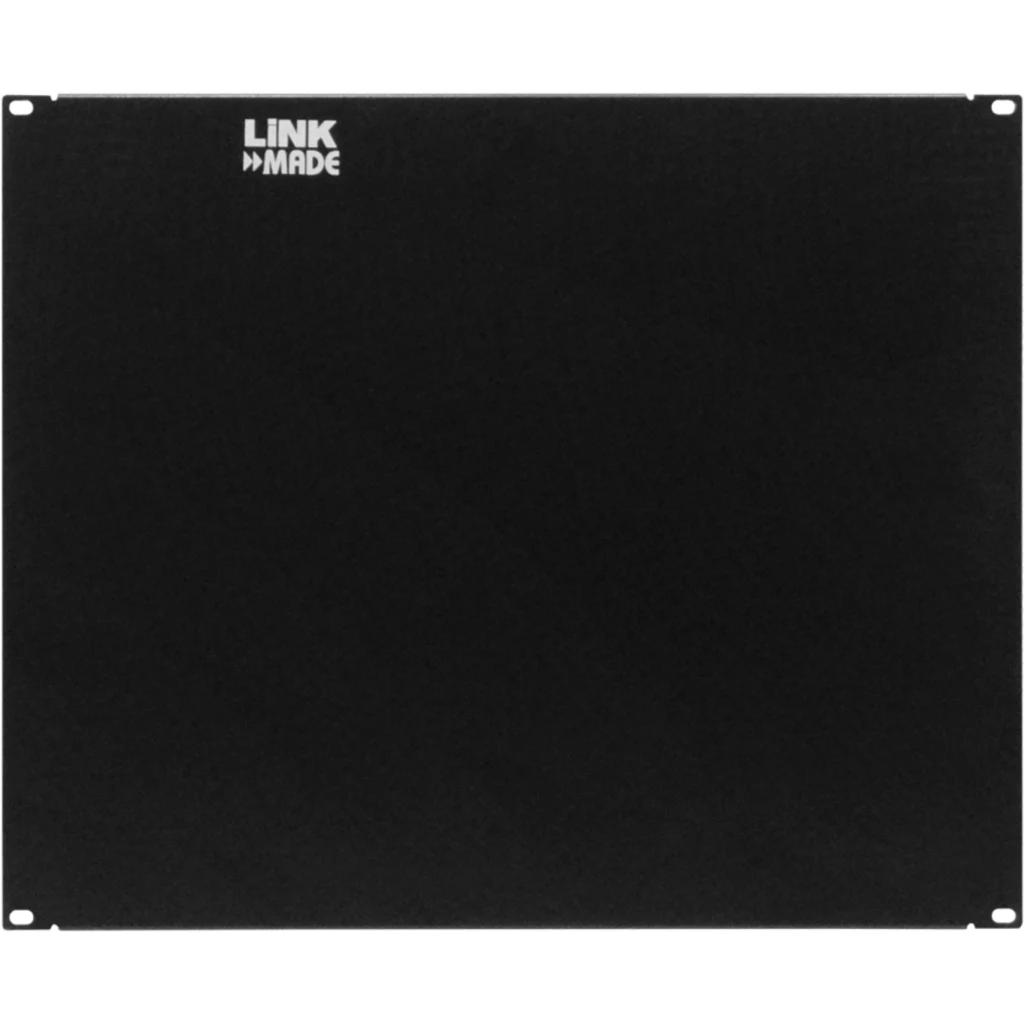 Imagen 1 de LINKMADE 9U 401mm Tapa Cubre Espacio Rack 19 Pulgadas Fierro Negro
