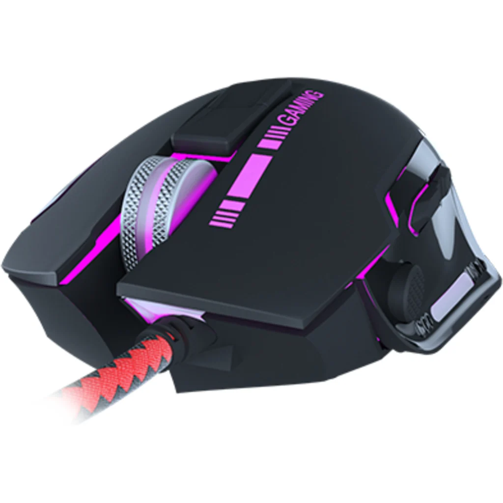 Mouse Gamer Xtech 3D 8 Botones Alámbrico USB con Resolución hasta 7200dpi LED 