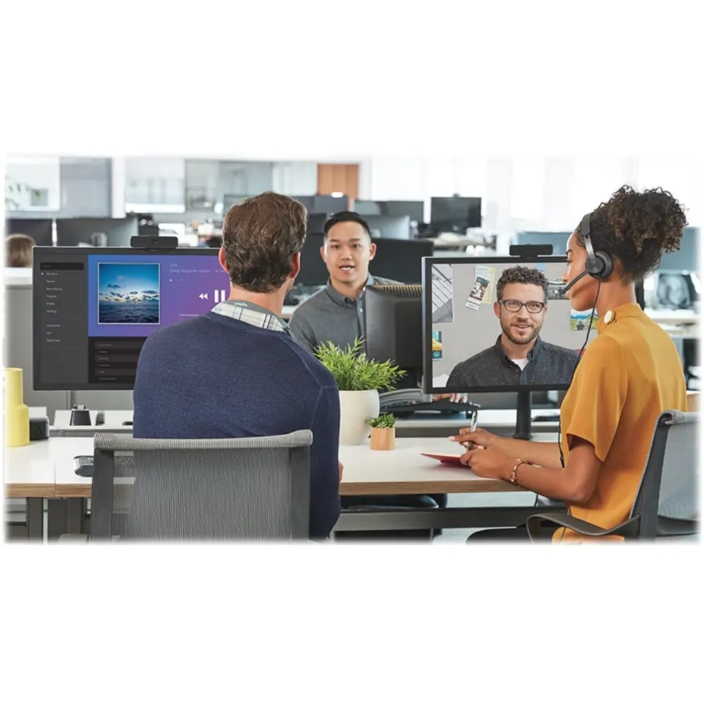 Audífonos Alámbricos Logitech Zone USB-C c/Micrófono Cancel Ruidos Negro p/Teams