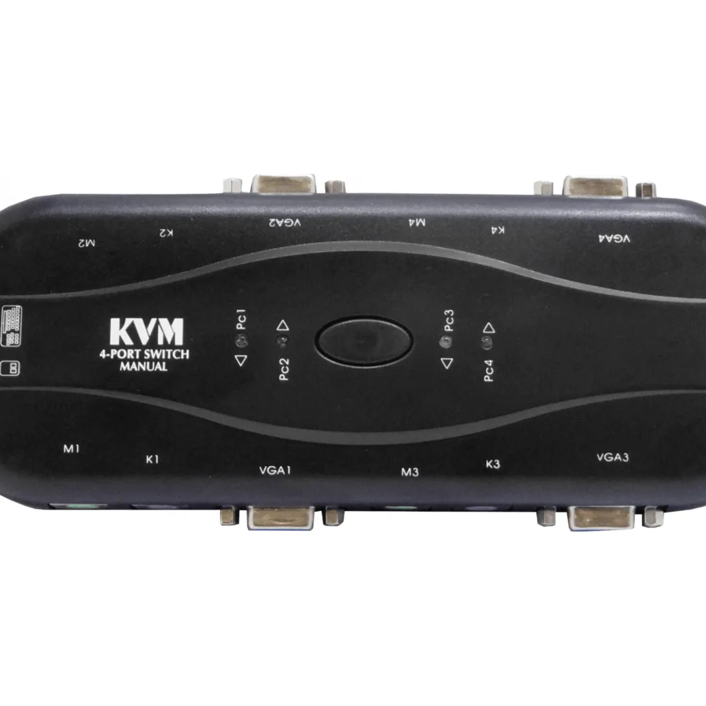 Imagen 3 de KVM 4-PS2-VGA requiere-Cables no-inc-Fuente-Poder/5-9VDC/100mA