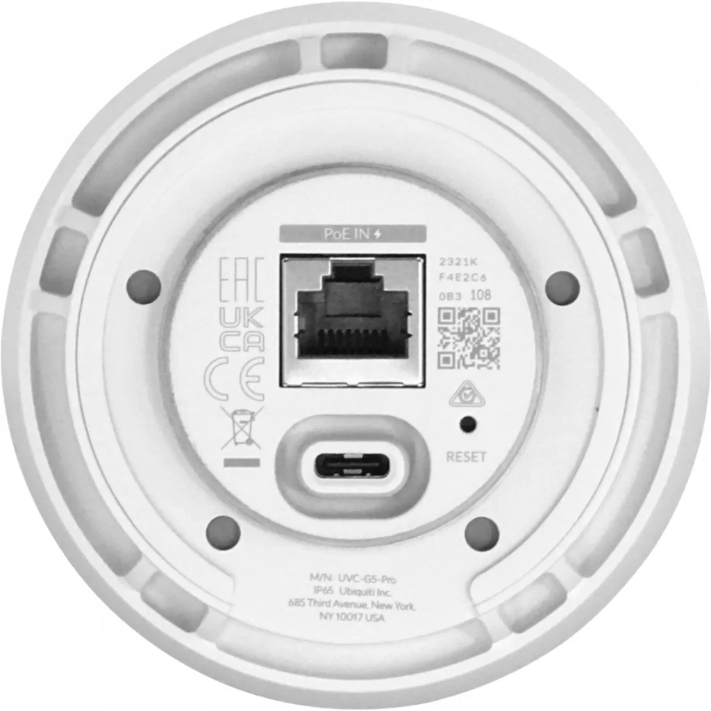 Imagen 5 de UBIQUITI  G5 Professional Bala 4K IR-25m CamaraIP Zoom-opt3X IP65 Mic 1-100 req-