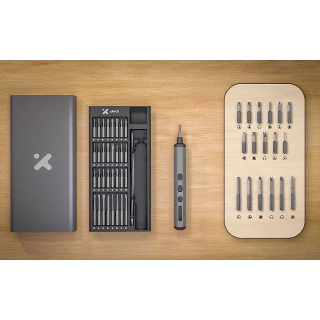 Imagen 11 de Xtech - 68-in-1 High-Precision Screwdriver Kit - Rechargeable Electric XTA-821