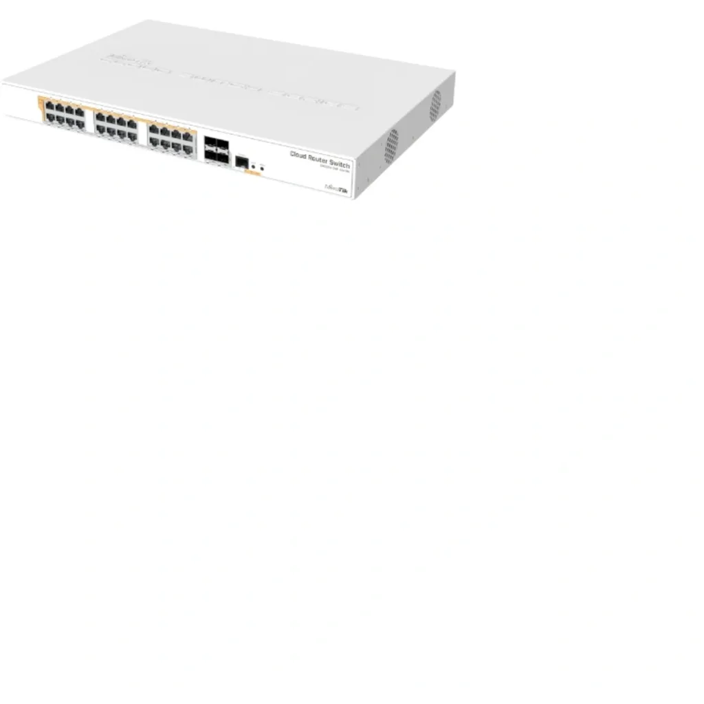 Switch MikroTik CRS328-24P-4S+RM 4 SFP+10GG 24-1000 PoE RS232-RJ45 Layer3 RackL5